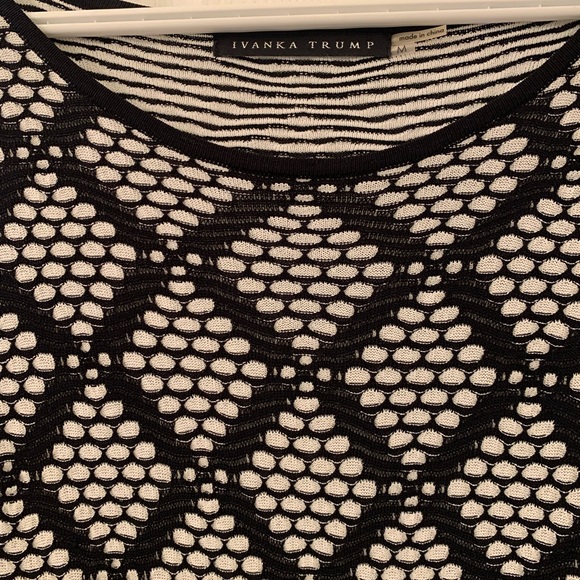 Ivanka Trump, Medium, Black and White Bodycon Dress - Picture 3 of 3